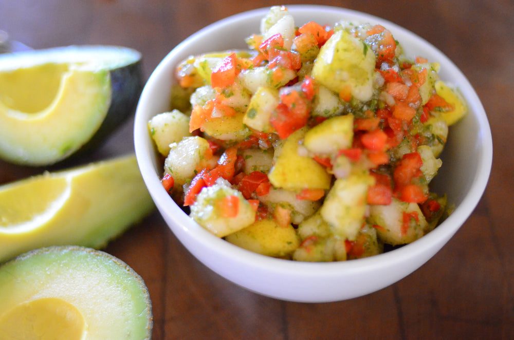 Autumn Pear and Red Bell Pepper Salsa With Oomph Three Star